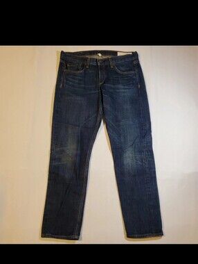 Rag & Bone Jeans Womens Size 27 Boyfriend Made in USA 100% Cotton Rigid Denim